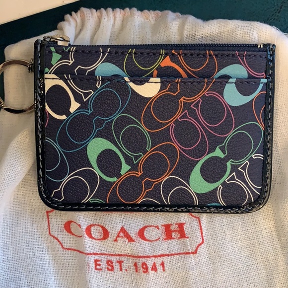Coach Keychain Coin /side card holder💥NEW